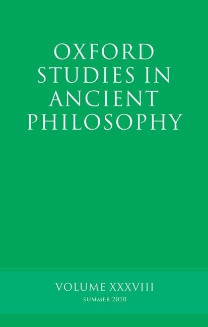 Oxford Studies in Ancient Philosophy