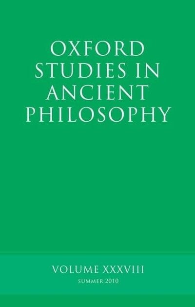Oxford Studies in Ancient Philosophy