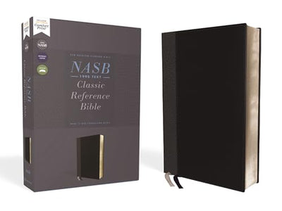 NASB, Classic Reference Bible, Leathersoft, Black, Red Letter, 1995 Text, Comfort Print
