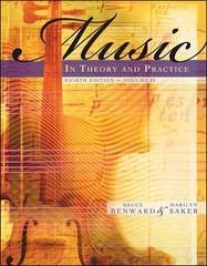 Music In Theory and Practice, Vol. 2 by Bruce Benward
