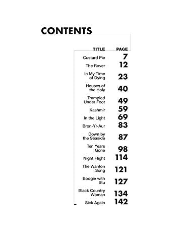 Led Zeppelin -- Physical Graffiti Platinum Guitar: Authentic Guitar TAB (Alfred's Platinum Album Editions)