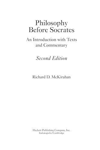 Philosophy Before Socrates: An Introduction with Texts and Commentary