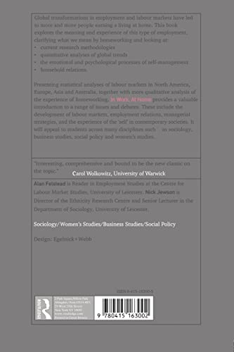 In Work, At Home: Towards an Understanding of Homeworking
