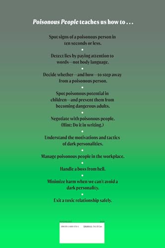 Poisonous People: How to Resist Them and Improve Your Life