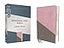 NIV, Personal Size Bible, Large Print, Leathersoft, Pink/Gray, Red Letter, Comfort Print