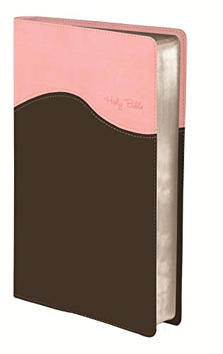 NIV, Gift Bible, Leathersoft, Pink/Brown, Red Letter Edition