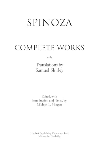 Spinoza: Complete Works