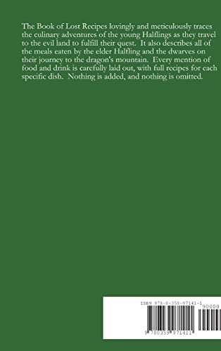 Lost Recipes The Unofficial Hobbit and Lord of the Rings Cookbook