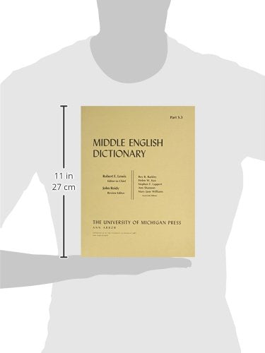 Middle English Dictionary (Volume S.3) — back cover