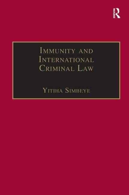 Immunity and International Criminal Law