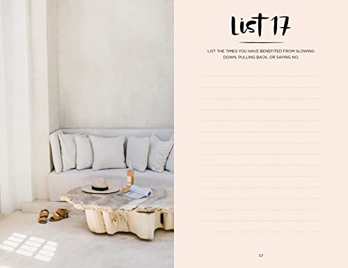 52 Lists for Calm: Journaling Inspiration for Soothing Anxiety and Creating a Peaceful Life (A Self Care Journal with Inspiring Prompts for Mindfulness and Stress Relief)