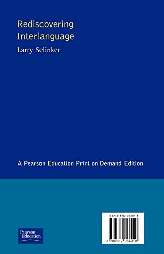 Rediscovering Interlanguage (Applied Linguistics and Language Study)