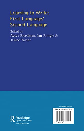 Learning to Write (Applied Linguistics and Language Study)