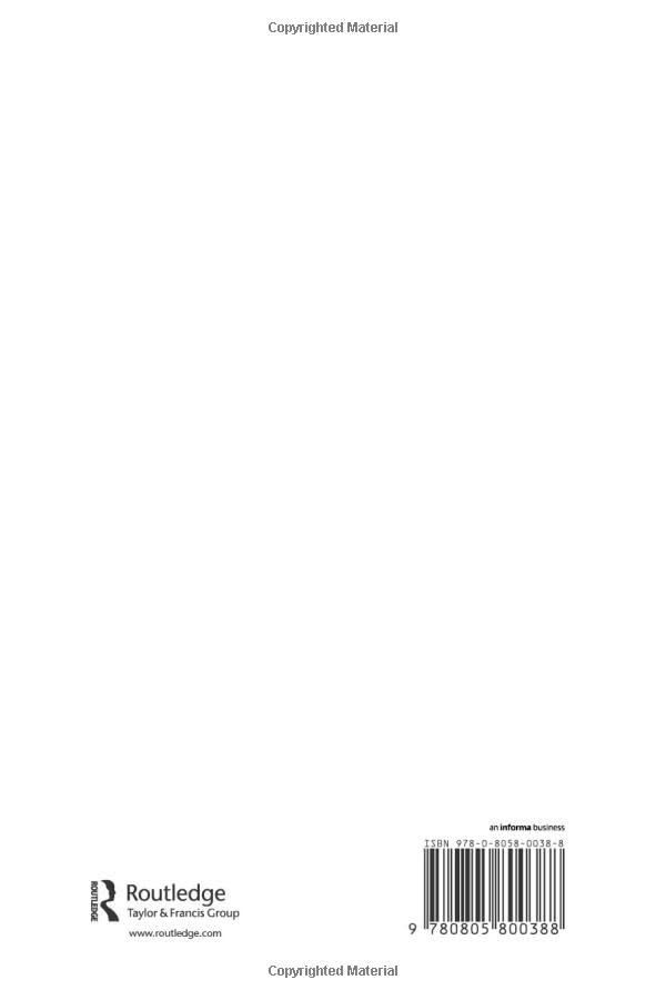 The Psychology of Written Composition (Psychology of Education and Instruction Series) — back cover
