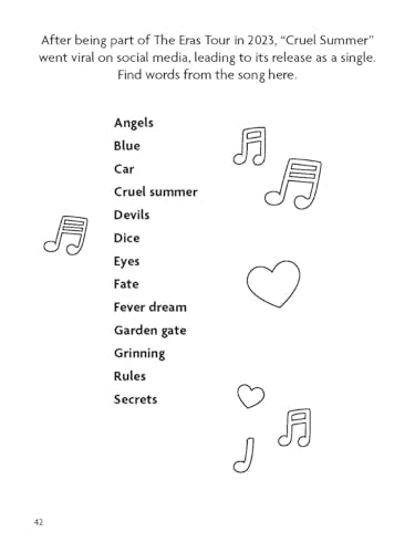 The Unofficial Super Swiftie Word Search Book (Volume 1): Activities, Trivia & Fun for Taylor Swift Fans (Dover Brain Games & Puzzles)