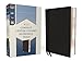 NIV, Compact Center-Column Reference Bible, Leathersoft, Black, Red Letter, Comfort Print