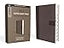 NIV, Super Giant Print Reference Bible (Font Size: 16.5-point), Leathersoft, Gray, Red Letter, Thumb Indexed, Comfort Print