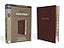 NIV, Reference Bible, Giant Print, Leather-Look, Burgundy, Red Letter, Thumb Indexed, Comfort Print