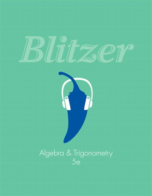 Algebra and Trigonometry (5th Edition)