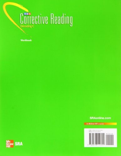 Corrective Reading: Decoding C - Skill Applications Workbook (CORRECTIVE READING DECODING SERIES)