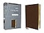 NIV, Thinline Bible, Large Print, Leathersoft, Brown, Red Letter, Comfort Print