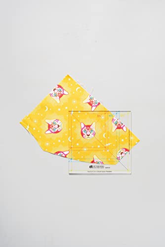 Fast2cut 3-in-1 Simple Square Template: Easily Cut 3 1/2 , 4 1/2 & 5 1/2 Squares