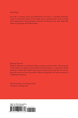 Sleep and Wakefulness (Midway Reprint)