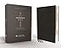 NIV, Reference Bible, Deluxe Single-Column, Premium Goatskin Leather, Black, Premier Collection, Black Letter, Art Gilded Edges, Comfort Print