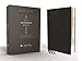 NIV, Reference Bible, Deluxe Single-Column, Premium Goatskin Leather, Black, Premier Collection, Black Letter, Art Gilded Edges, Comfort Print