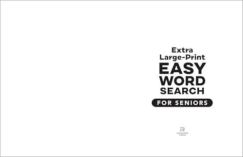 Extra Large-Print Easy Word Search for Seniors