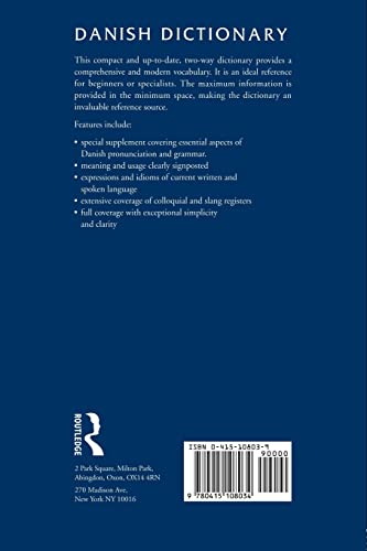 Danish Dictionary: Danish-English, English-Danish (Routledge Bilingual Dictionaries)