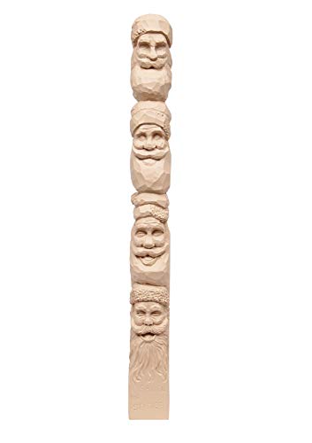 Santas Study Stick Kit (Learn to Carve Faces with Harold Enlow): Learn to Carve Santas Booklet & Santa Study Stick (Fox Chapel Publishing) High-Quality Resin Study Stick with Step-by-Step Instructions