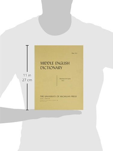 Middle English Dictionary (Volume O.3) — back cover