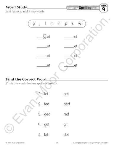 Building Spelling Skills, Grade 1 Student Workbook