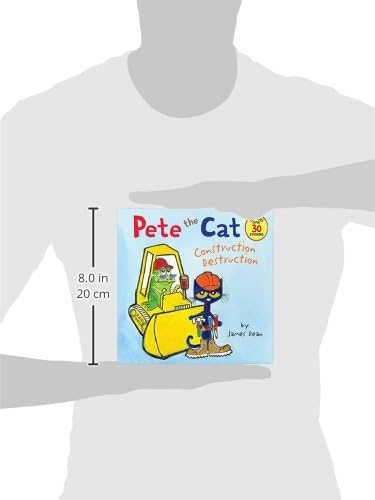 Pete the Cat: Construction Destruction: Includes Over 30 Stickers! - A Groovy Building Story About Playground Creation, Teamwork, and Dreaming Big
