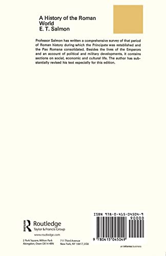 A History of the Roman World (From 30 BC to Ad 138)