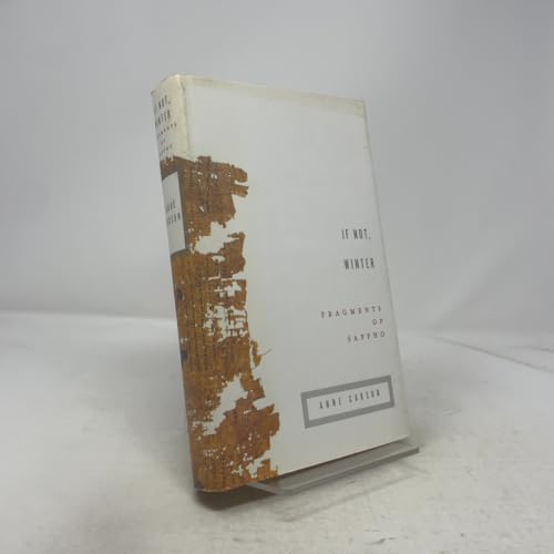 If Not, Winter: Fragments of Sappho (English and Greek Edition) — back cover