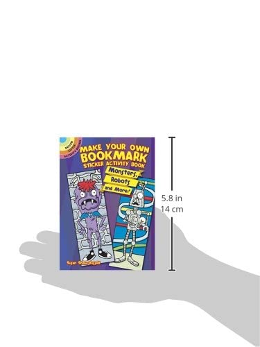 Make Your Own Bookmark Sticker Activity Book: Monsters, Robots and More! (Dover Little Activity Books: Monsters)