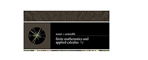 Finite Mathematics and Applied Calculus