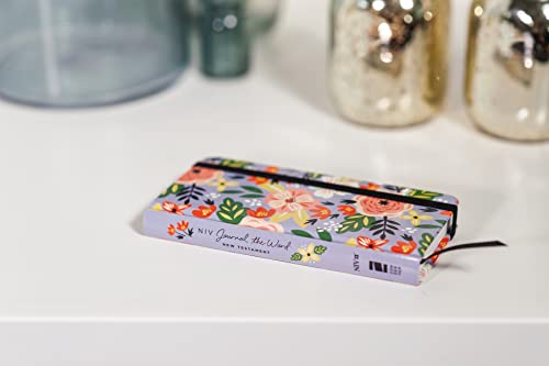 NIV, Journal the Word New Testament (Perfect for Note-Taking), Pocket Bible Edition, Hardcover, Floral, Red Letter, Comfort Print (NIV Journal the Word Bible)