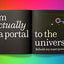 I Am a Book. I Am a Portal to the Universe. by Posavec, Stef
