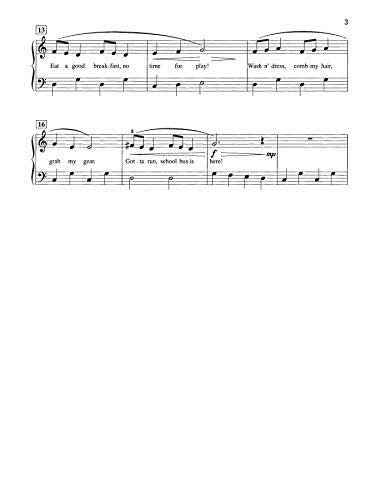 The School Bus Song: Sheet