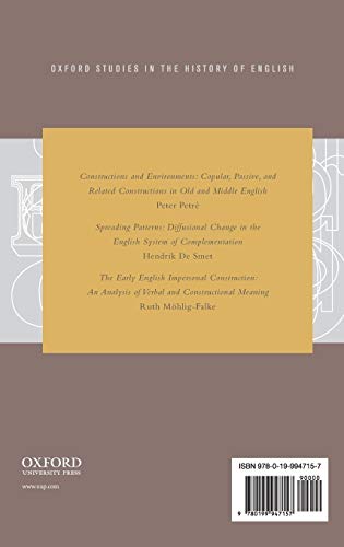 Middle English Verbs of Emotion and Impersonal Constructions: Verb Meaning and Syntax in Diachrony (Oxford Studies in the History of English)