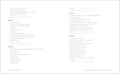 Recover and Rebuild Domestic Violence Workbook: Moving On from Partner Abuse