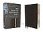 NIV, Thinline Reference Bible (Deep Study at a Portable Size), Genuine Leather, Calfskin, Black, Red Letter, Comfort Print