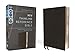 NIV, Thinline Reference Bible (Deep Study at a Portable Size), Genuine Leather, Calfskin, Black, Red Letter, Comfort Print