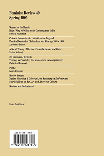 Feminist Review: Issue 49 Feminist Politics: Colonial/Postcolonial Worlds (Feminist Review, 49)