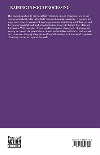 Training in Food Processing: Successful approaches