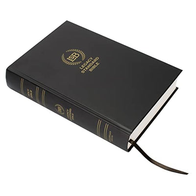 LSB Holy Bible, Large Print, Black Hardcover: Legacy Standard Bible in a Single-Column, Wide-Margin, Lay-Flat, Red Letter Format with Ribbon Marker and 40 GSM Paper