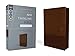 NIV, Thinline Bible, Large Print, Leathersoft, Brown, Zippered, Red Letter, Comfort Print
